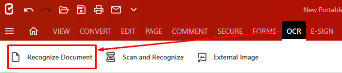 OCR: Recognize Document в Expert PDF 15