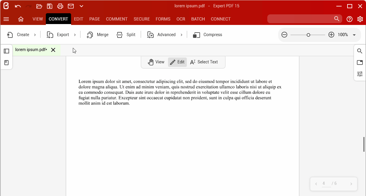 Expert PDF add text watermark.gif